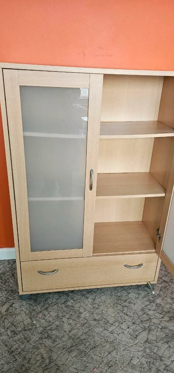 Frosted glass door cabinet - Image 3