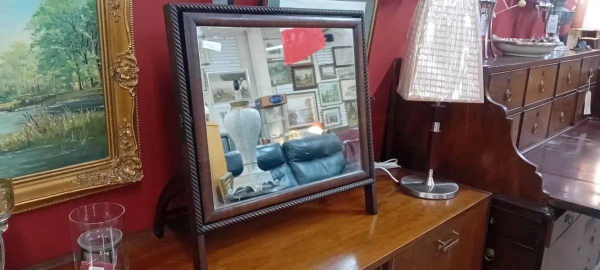 Early 20th Century Mahogany Dressing Table Mirror - Image 1