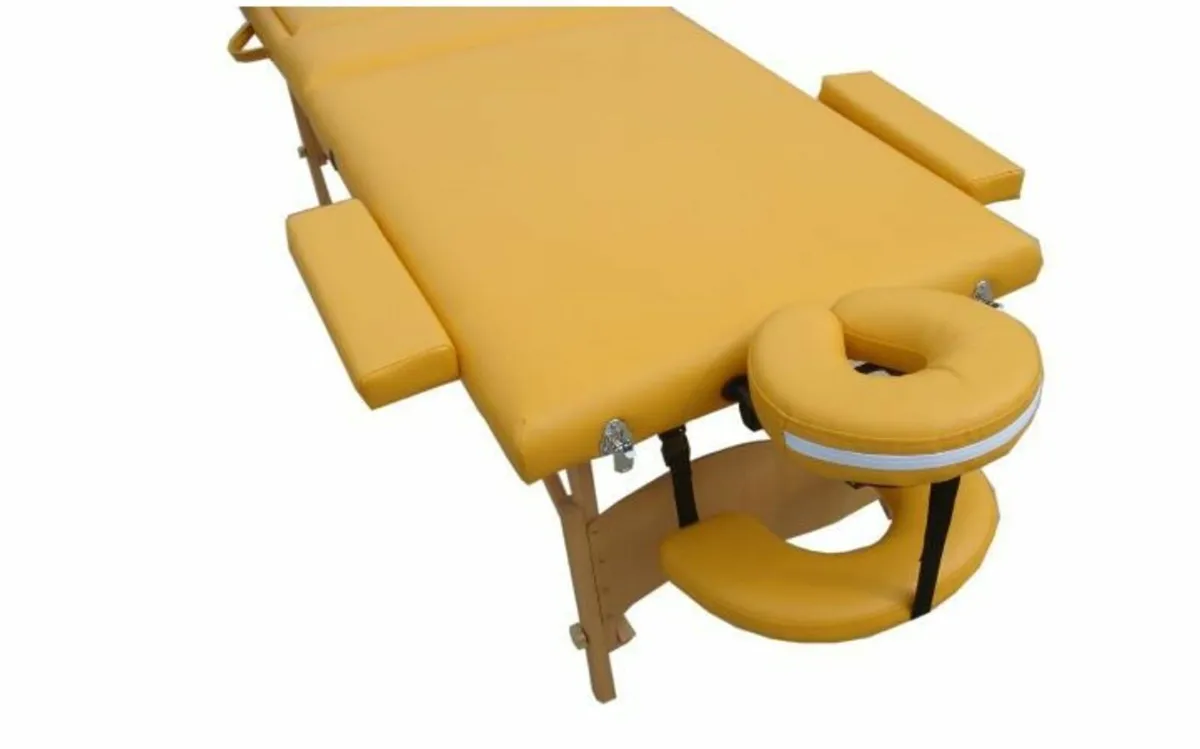 Massage Table 3 Zone Wooden Folding - Image 1