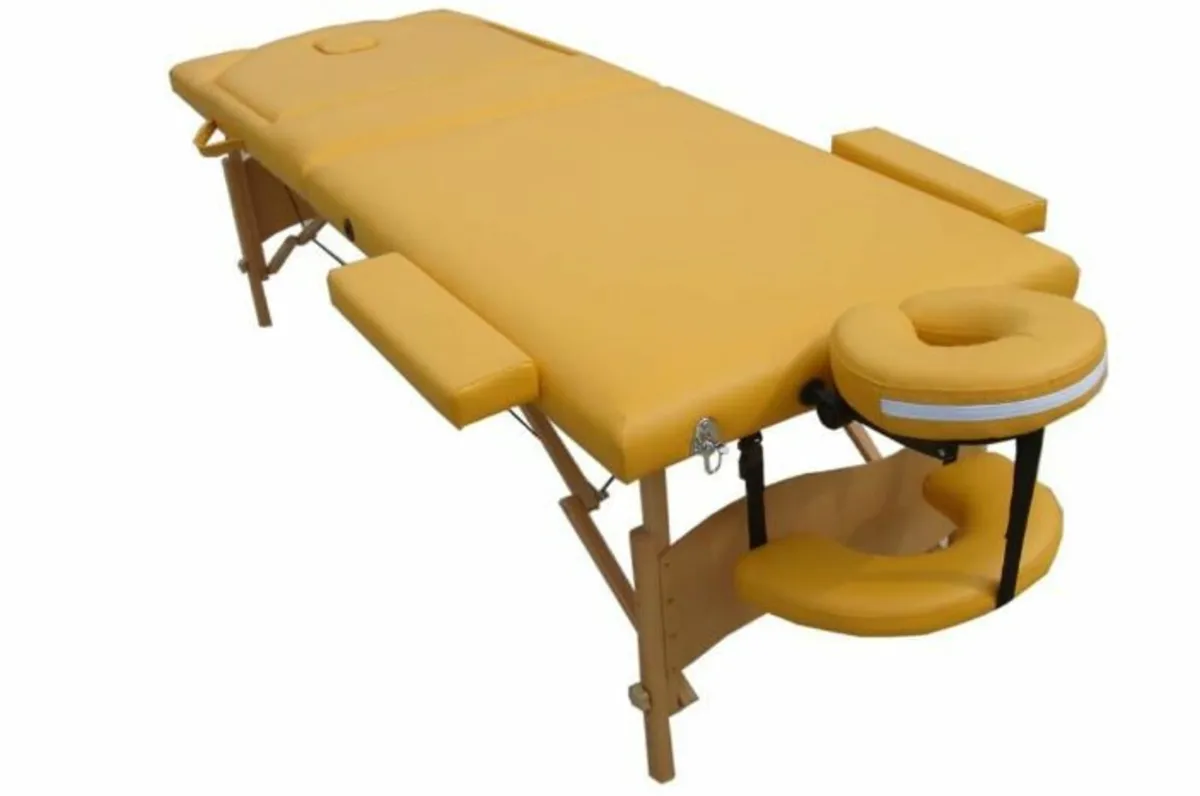 Massage Table 3 Zone Wooden Folding - Image 2