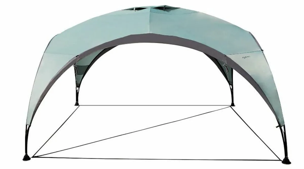 Party Tent, 3.65 x 3.65 m, Light Green - Image 4