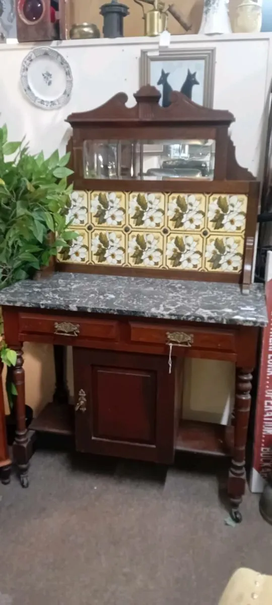 Edwardian Era Granite Top Wash Stand - Image 1