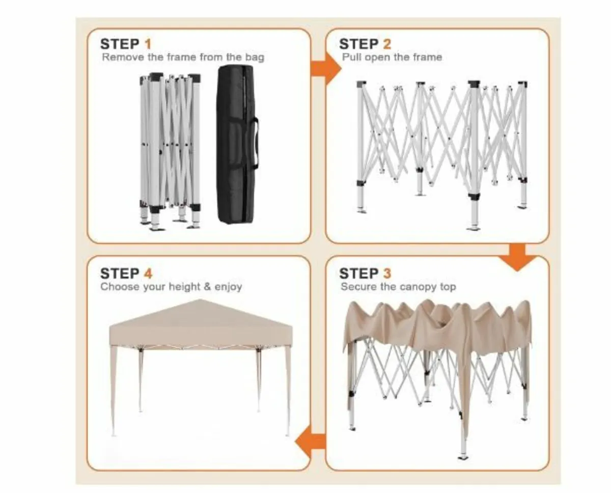 Gazebo 3 x 3 Waterproof Stable - Image 4