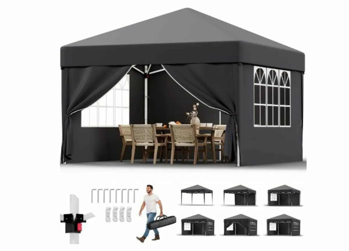 Gazebo 3 x 3 m, Pop-Up Folding Gazebo - Image 1