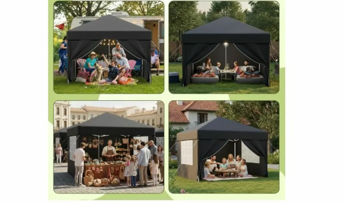 Gazebo 3 x 3 m, Pop-Up Folding Gazebo - Image 4