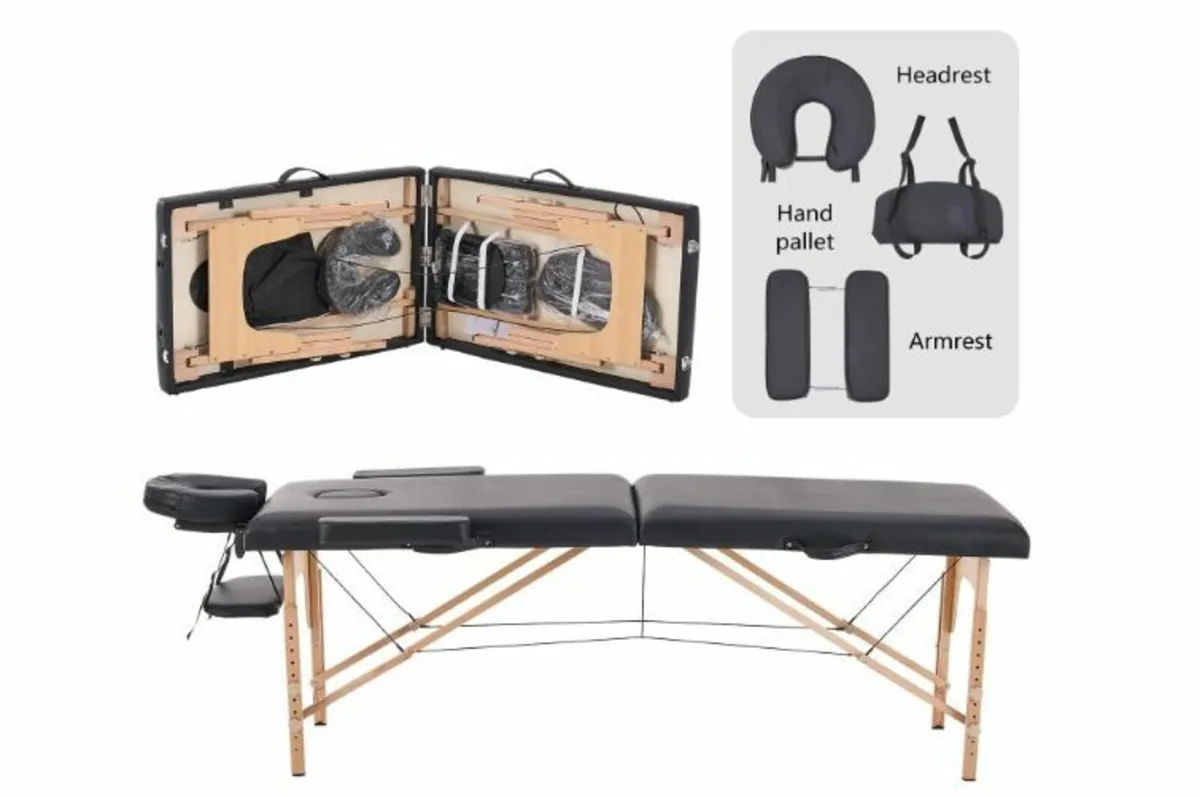 Folding Massage Table 2 Zone Massage - Image 1