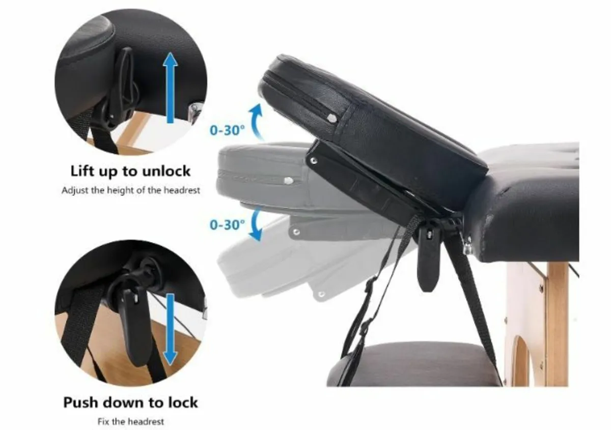 Folding Massage Table 2 Zone Massage - Image 4