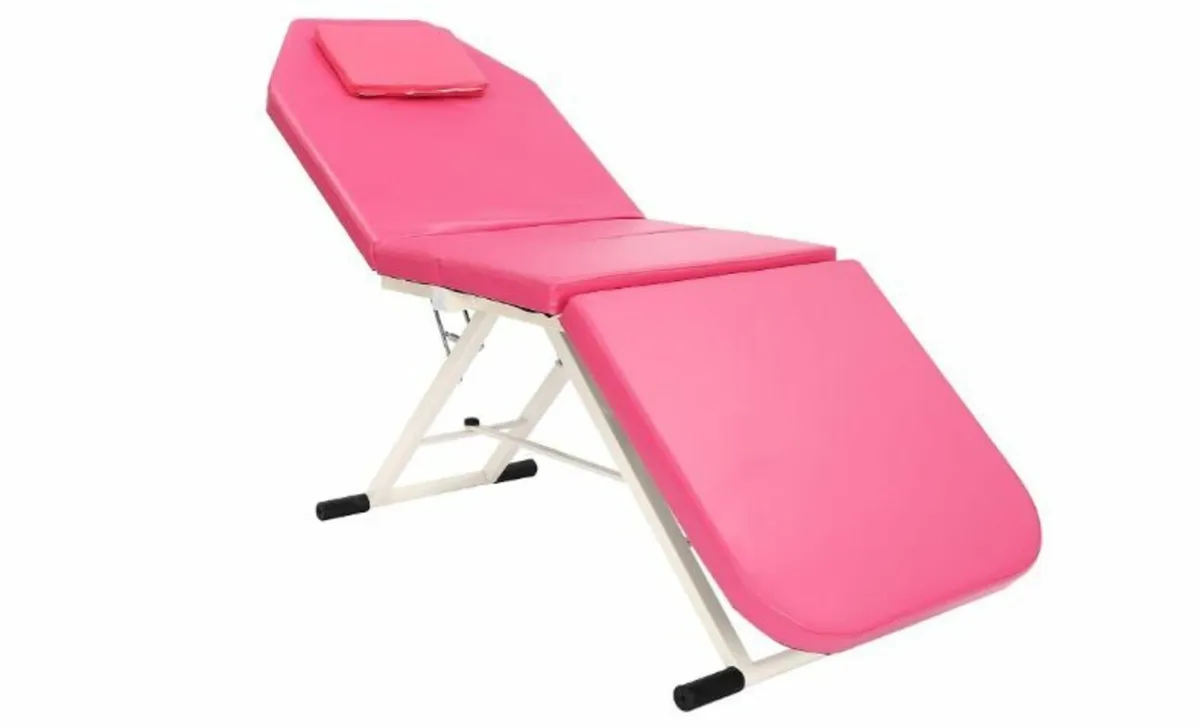 Pink Massage Table, Therapy Lounger - Image 1