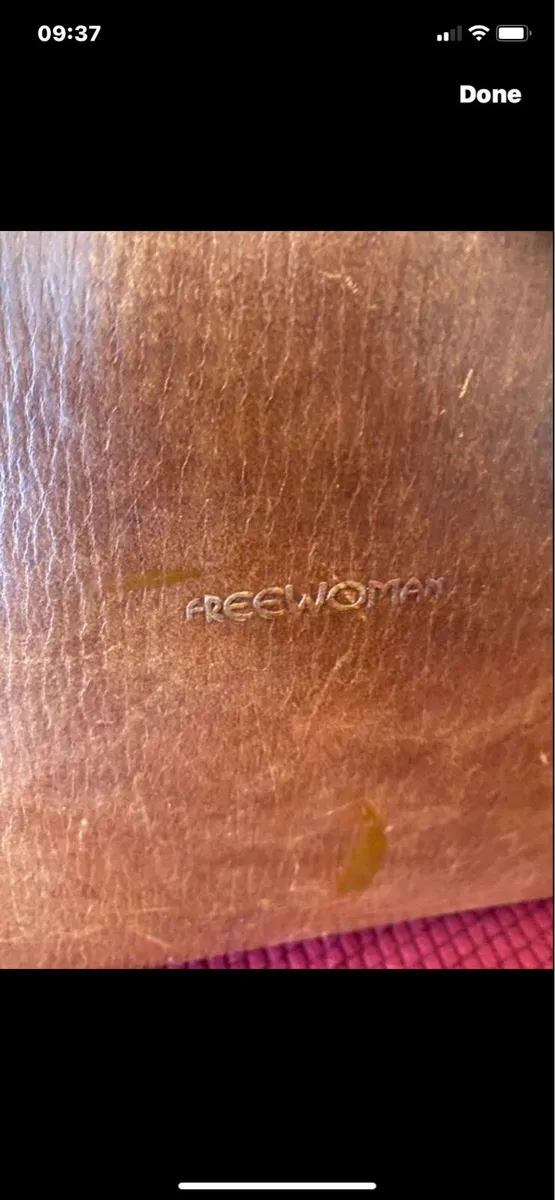 ‘FREEWOMAN’ Leather Laptop Bag/ Briefcase - Image 2