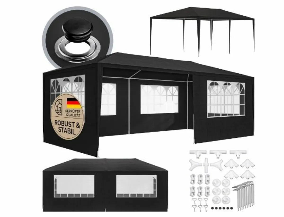 Gazebo 3 x 6 m UV Protection 18 m² - Image 1