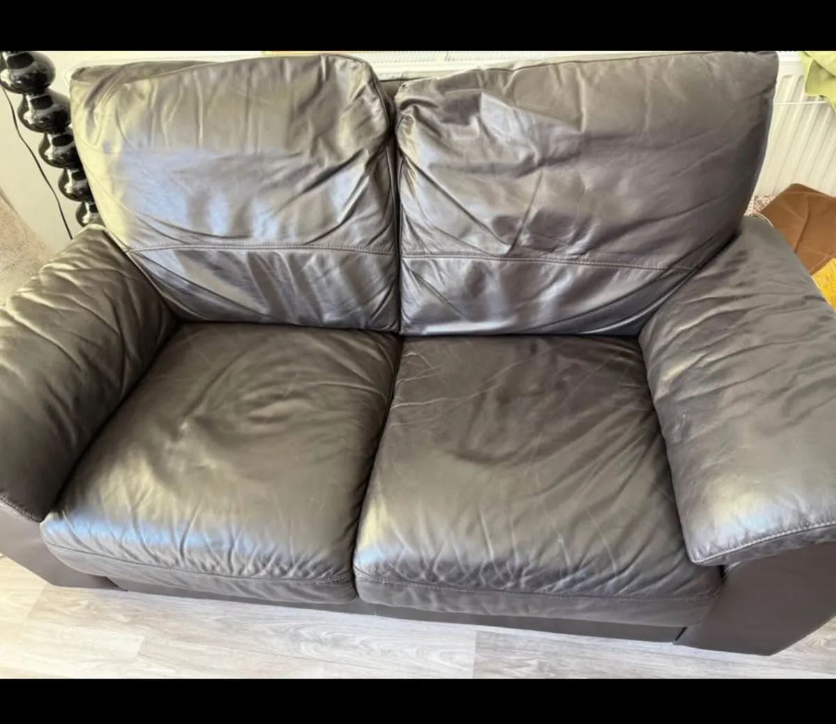 Black sofa leatherette - Image 2
