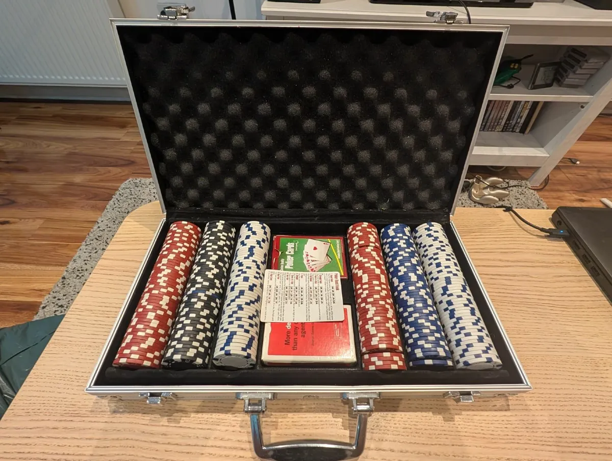 Poker Set for Sale – Complete with Suitcase - Image 3