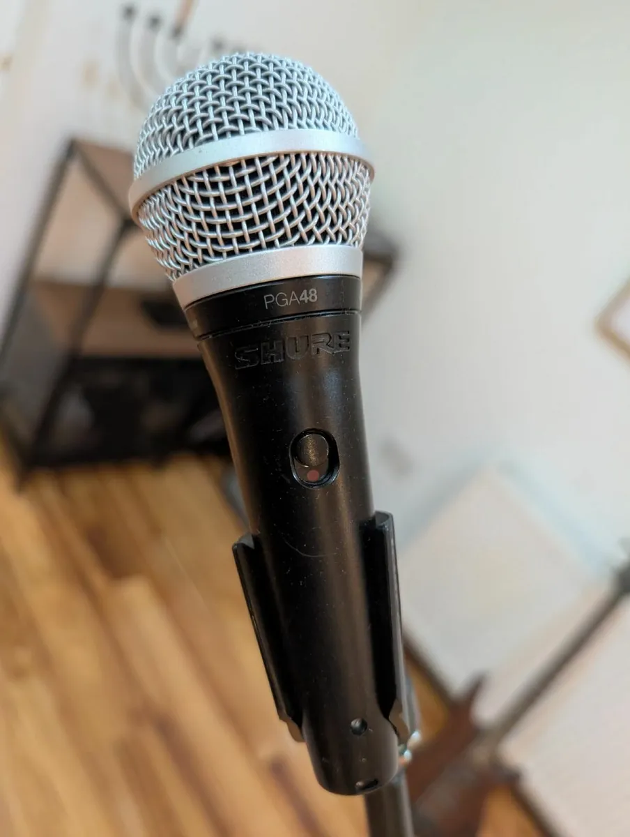 Shure PGA48 Microphone + Stand – Mint Condition - Image 1
