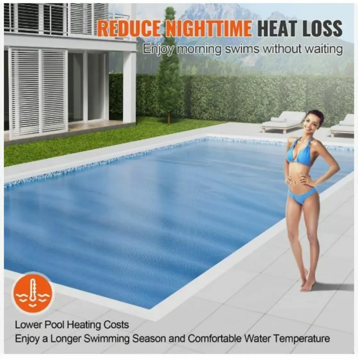 Solar Pool Cover, 24 x 12 ft Rectangle - Image 2