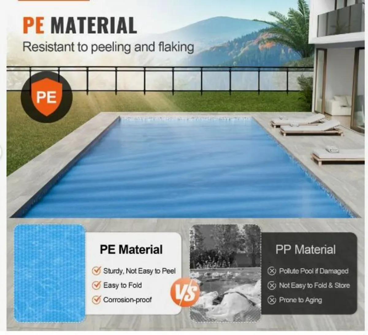 Solar Pool Cover, 24 x 12 ft Rectangle - Image 3