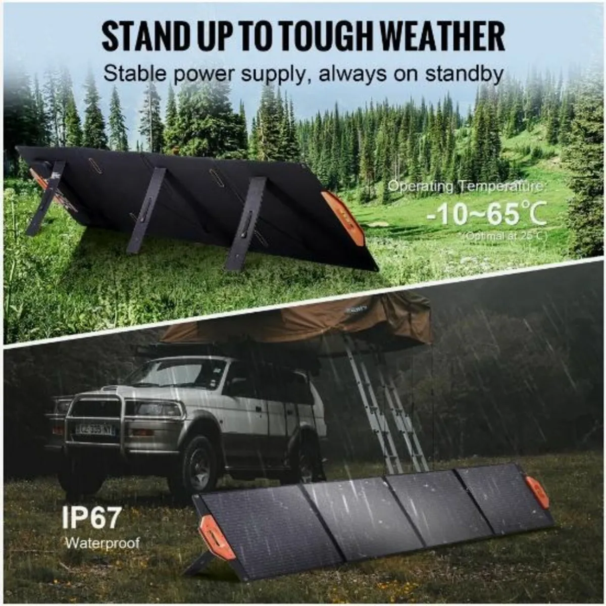 Portable Monocrystalline Solar Panel, 200W - Image 2
