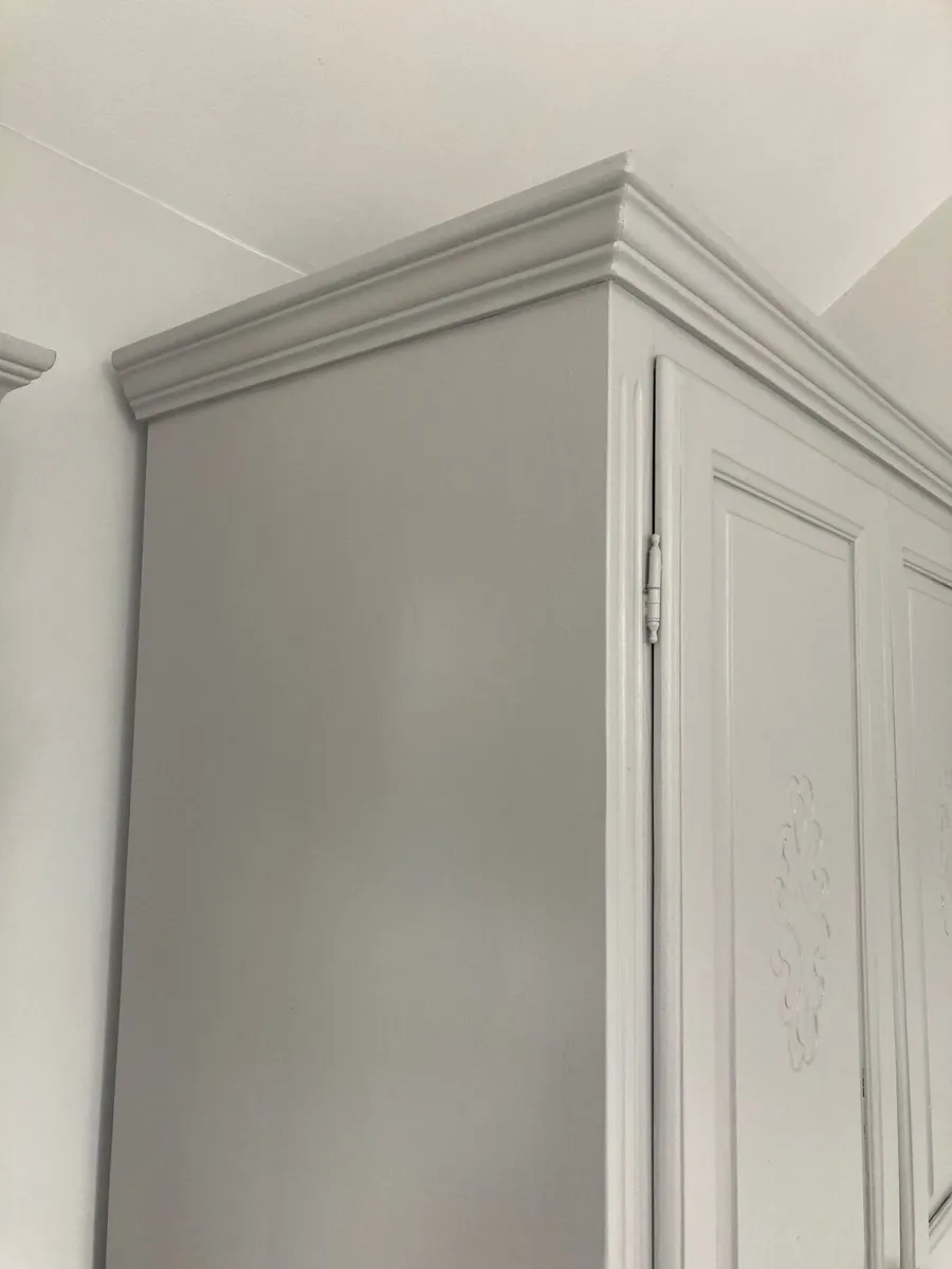 Wardrobes  x 2 and mirror set .( grey ) - Image 2