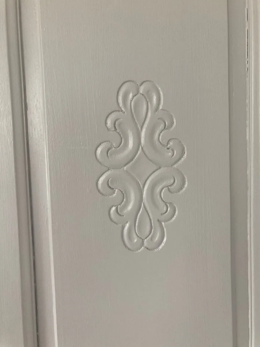 Wardrobes  x 2 and mirror set .( grey ) - Image 4