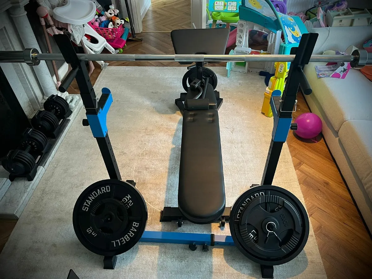Weight Bench, Rack & Weights - Image 2