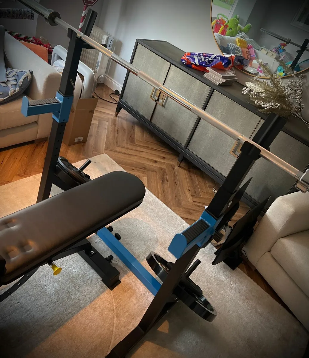 Weight Bench, Rack & Weights - Image 3