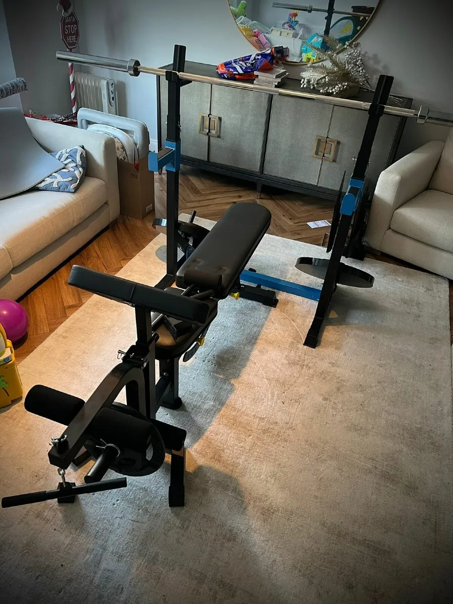 Weight Bench, Rack & Weights - Image 4