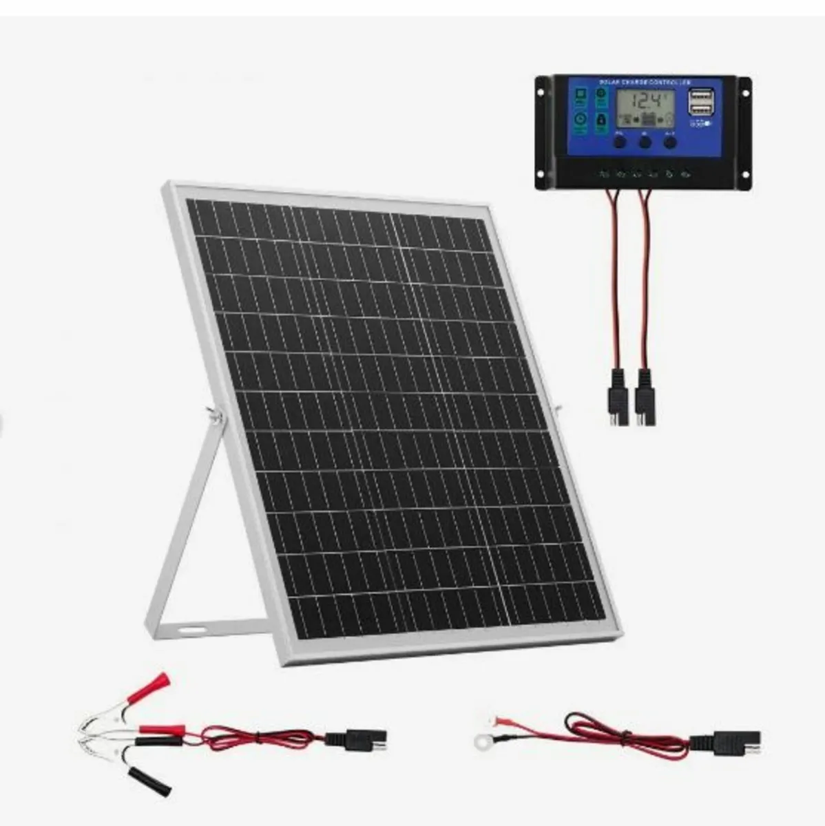 25W 12V Solar Panel Battery Charger - Image 1