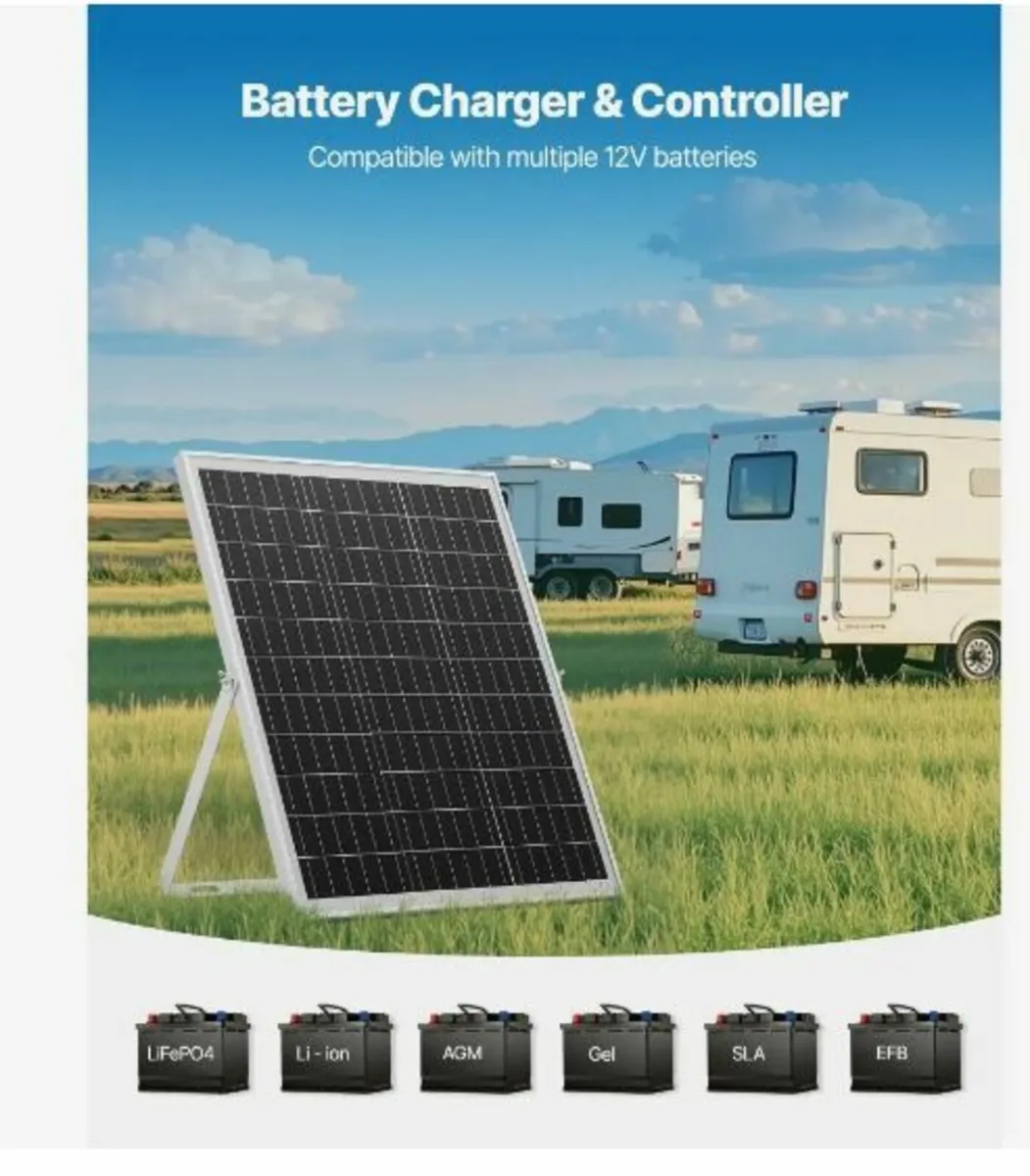25W 12V Solar Panel Battery Charger - Image 4