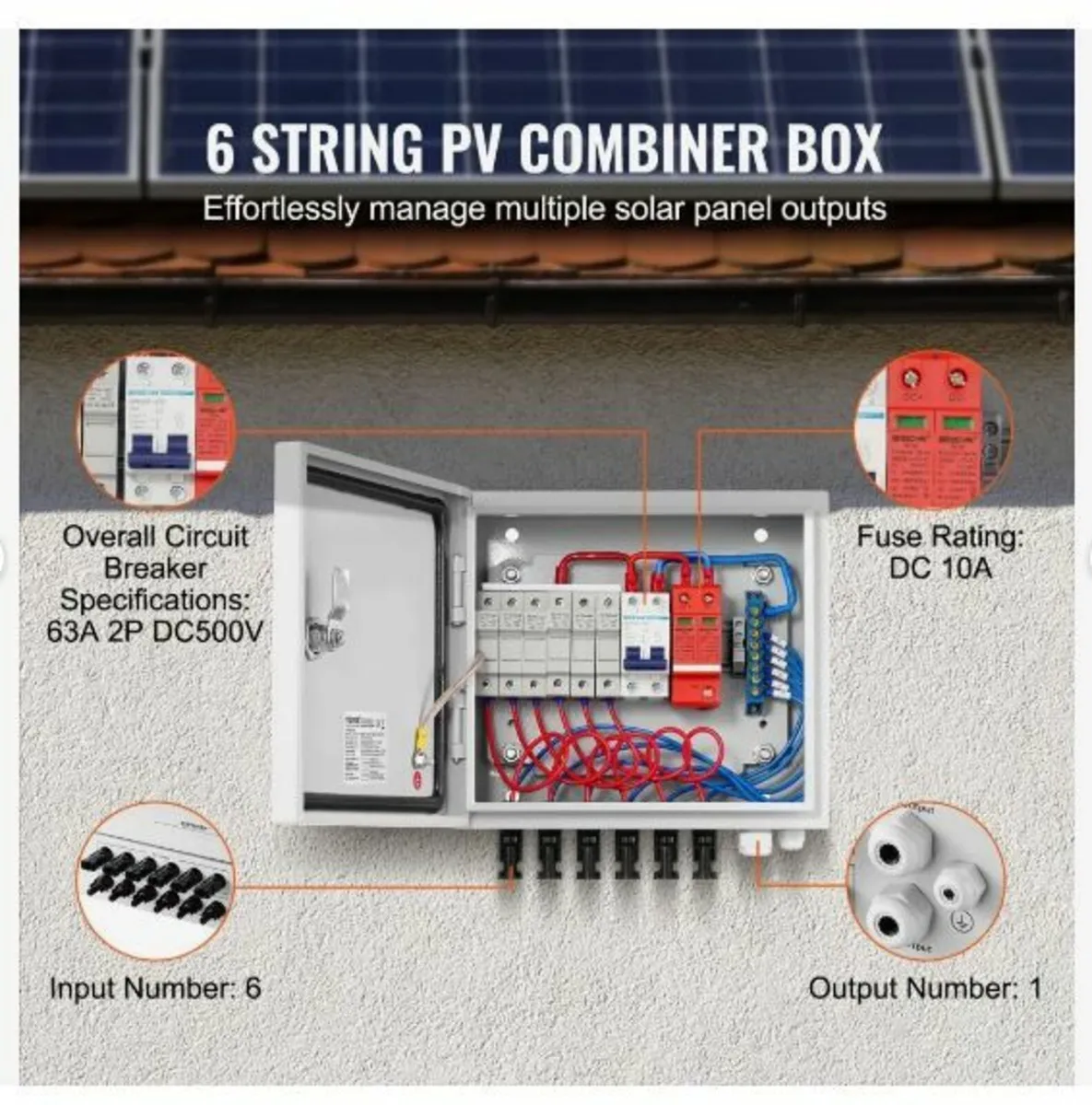 PV Combiner Box, 6 String - Image 3