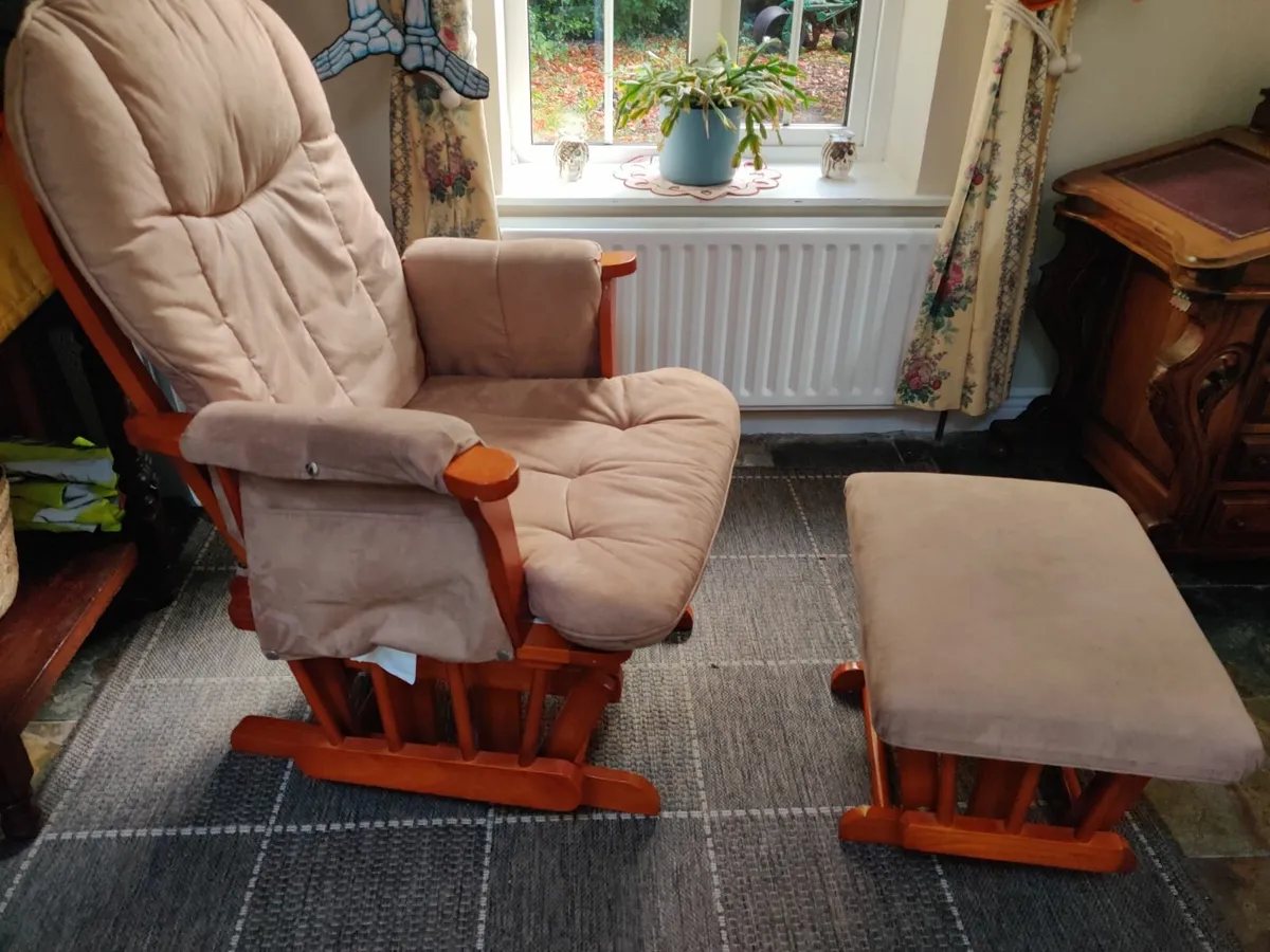 Rocking chair and rocking footstool