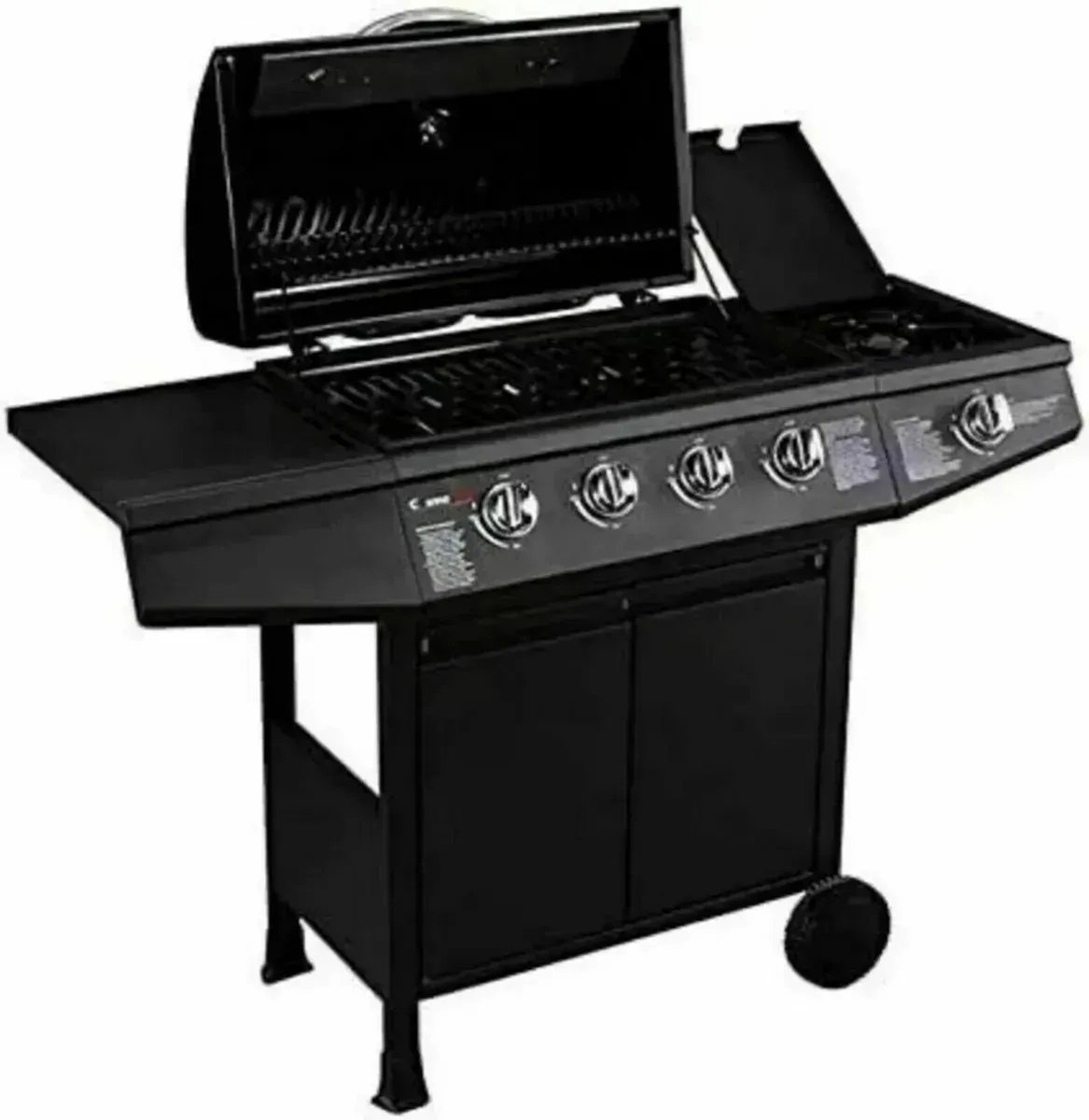 Garden Grill with 4+1 Gas Burners Barbecue Outdoor - Image 1