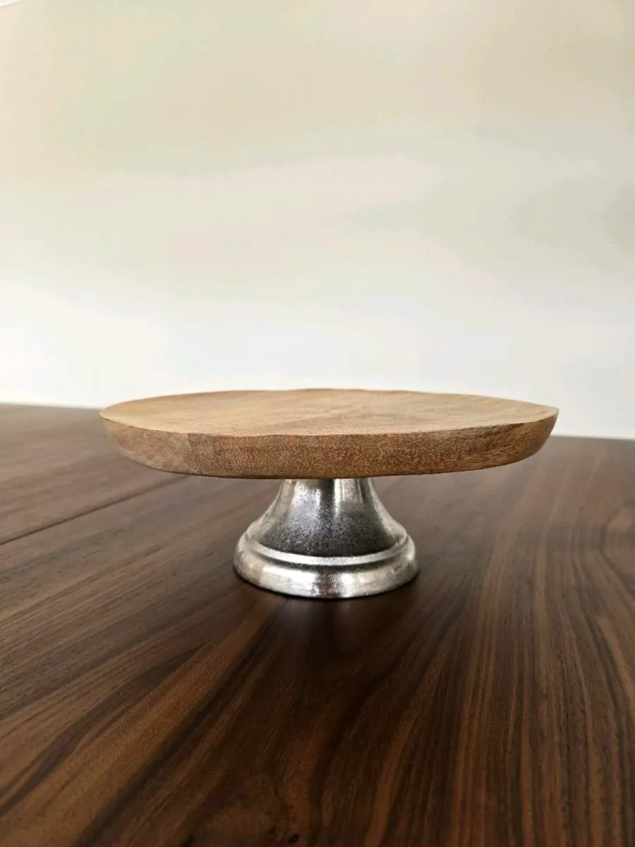 Mango wood cake stand - Image 1