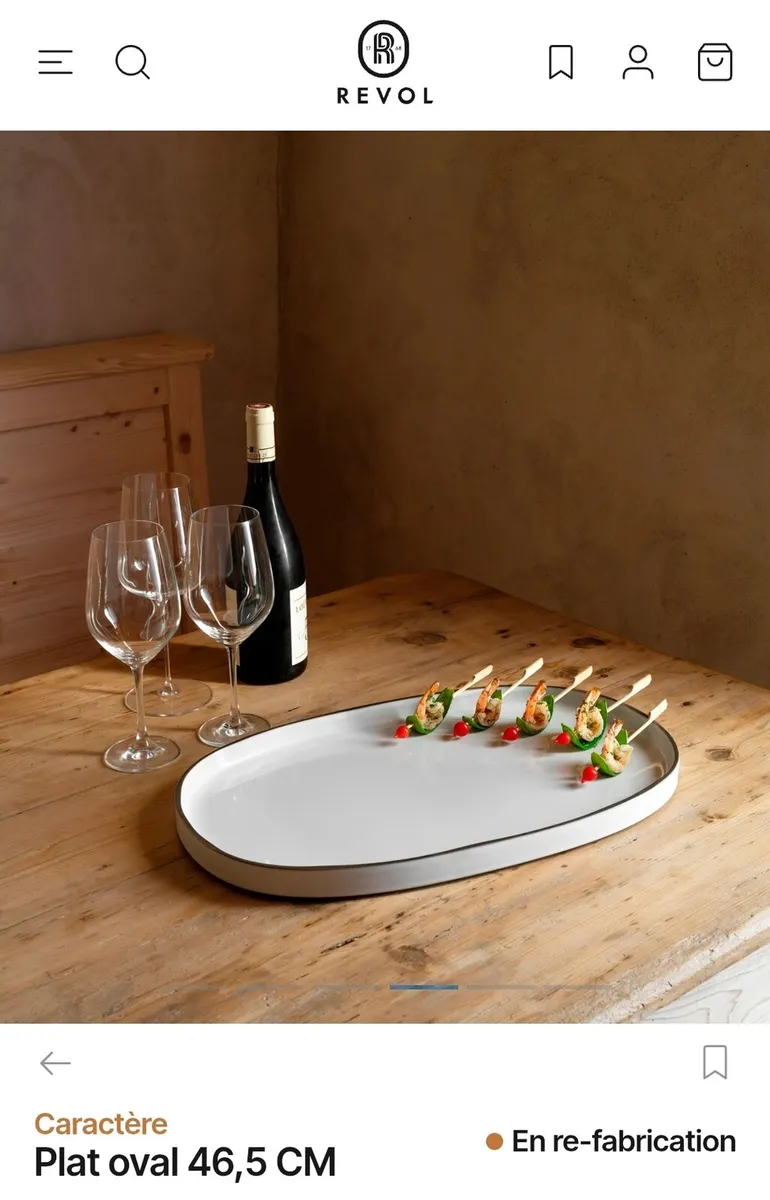Revol white large oval dish - Image 2