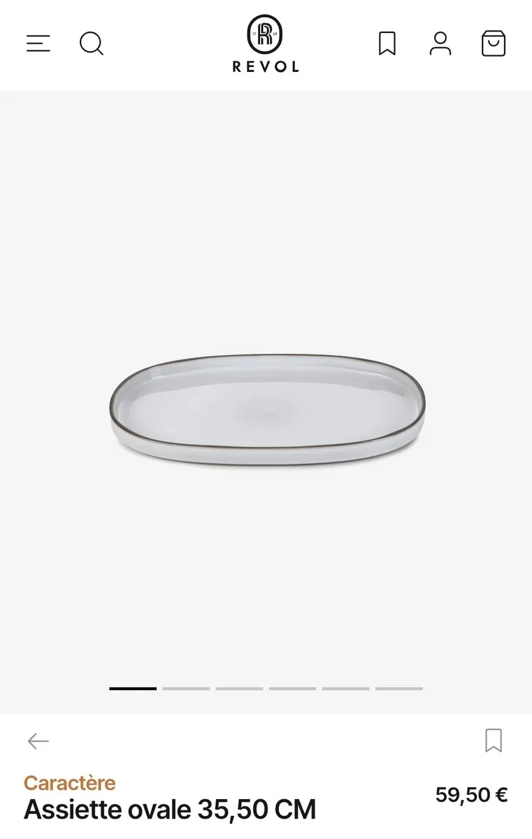 Revol white medium oval dish - Image 2