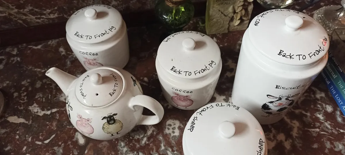Back to Front Tea Pot & Containers - Image 4