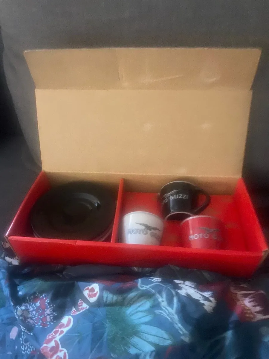 MOTO GUZZI 3 ESPRESSO CUPS BRAND NEW - Image 2
