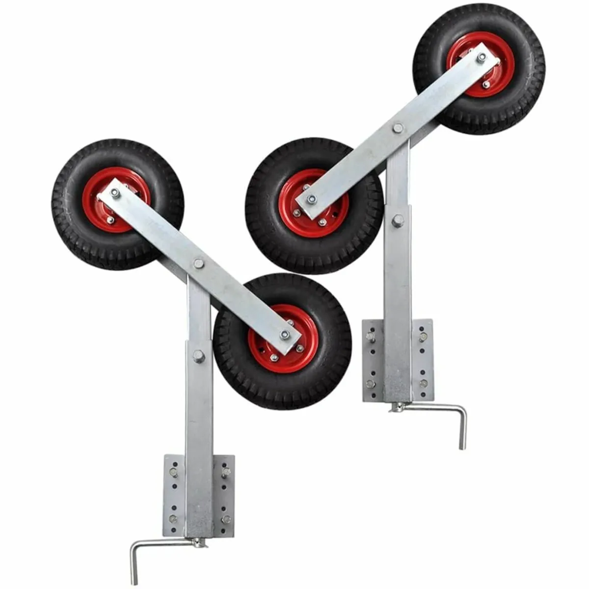 Boat Trailer Double Wheel Bow Support Set of 2 - Image 1
