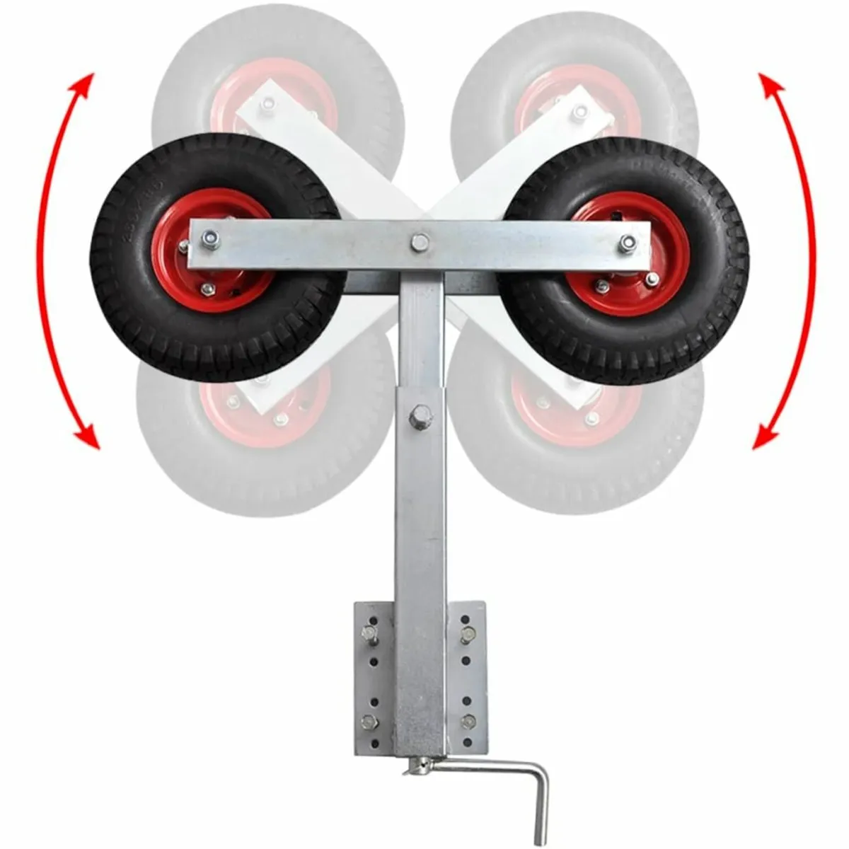 Boat Trailer Double Wheel Bow Support Set of 2 - Image 3