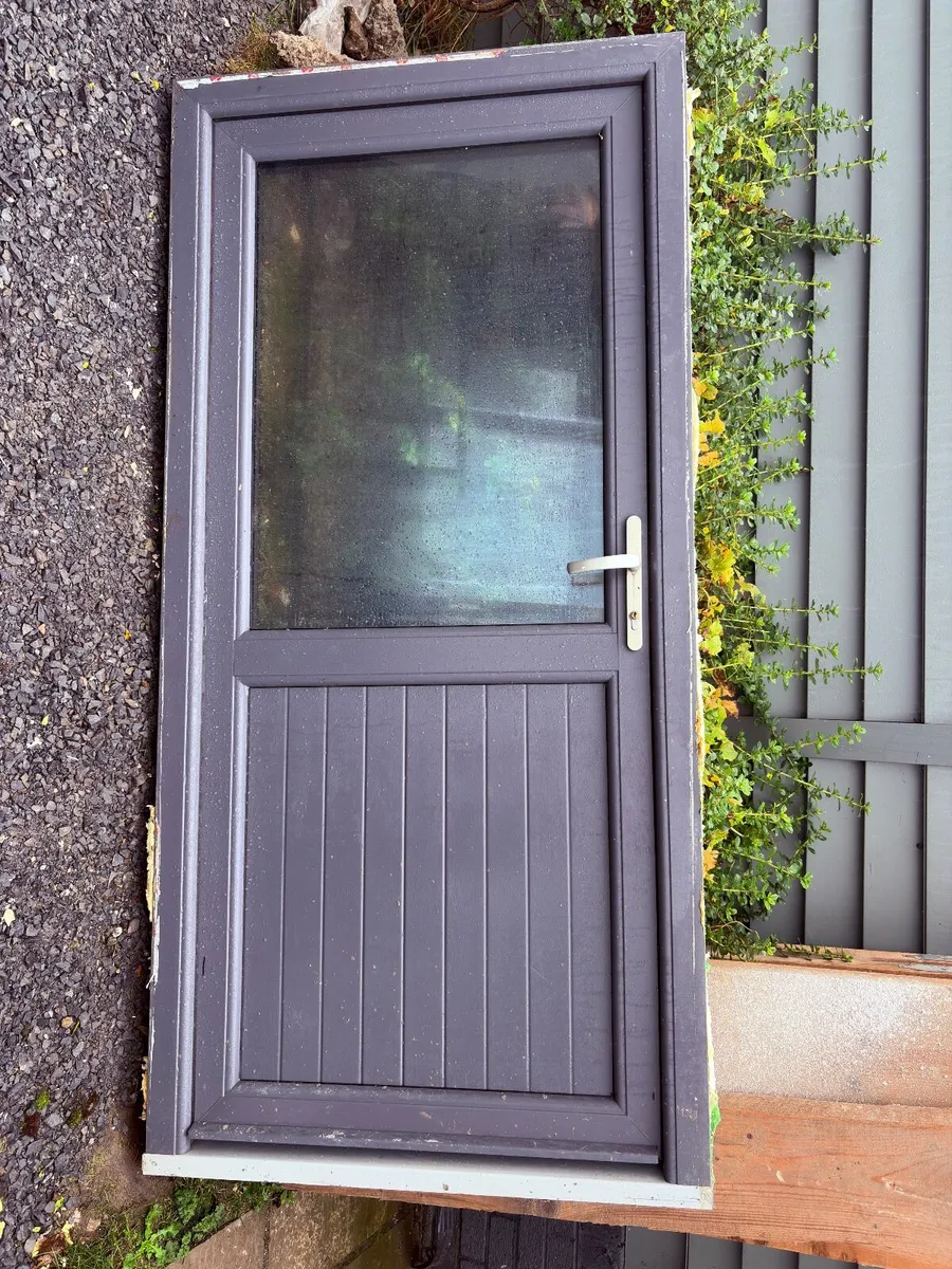BACK DOOR - MUNSTER JOINERY UPVC - GREY - Image 1