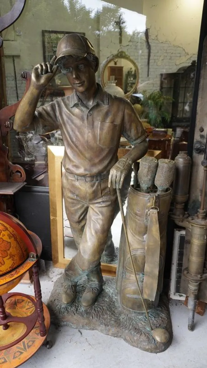 Bronze Golfer Statue - Image 2