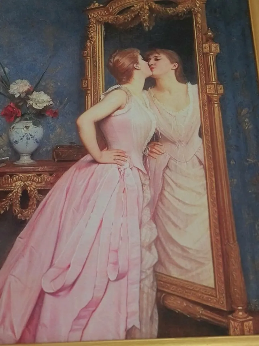 Classical picture in an antique gilded frame - Image 2