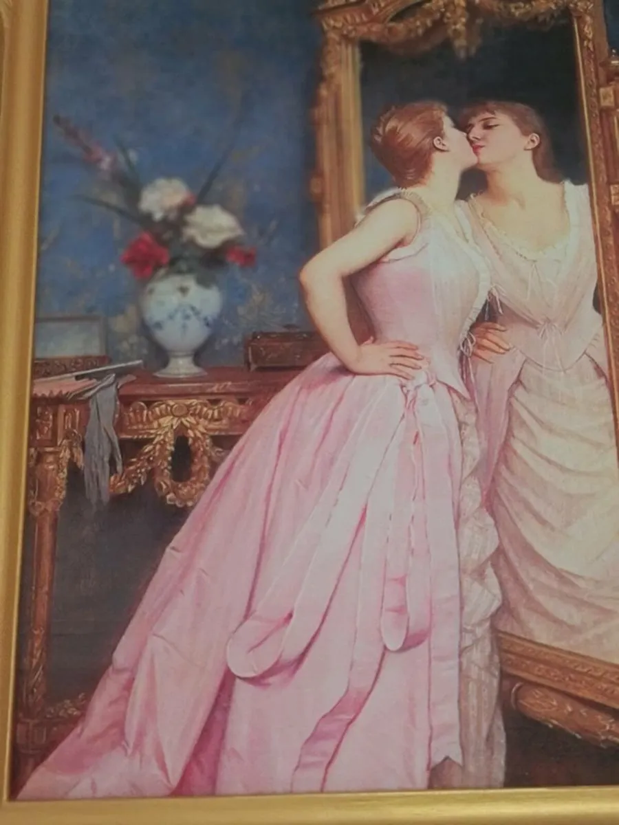 Classical picture in an antique gilded frame - Image 3