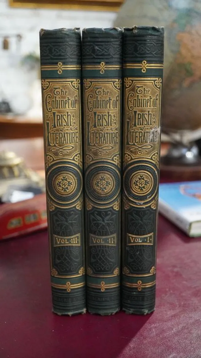 Set of 3 Antique Books: The Cabinet of Irish Literature - Image 3