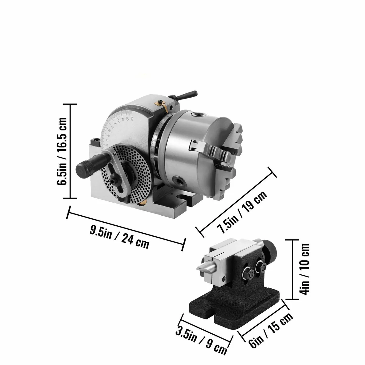 BS-0 Precision Dividing Head, with 3-Jaw Chuck - Image 3