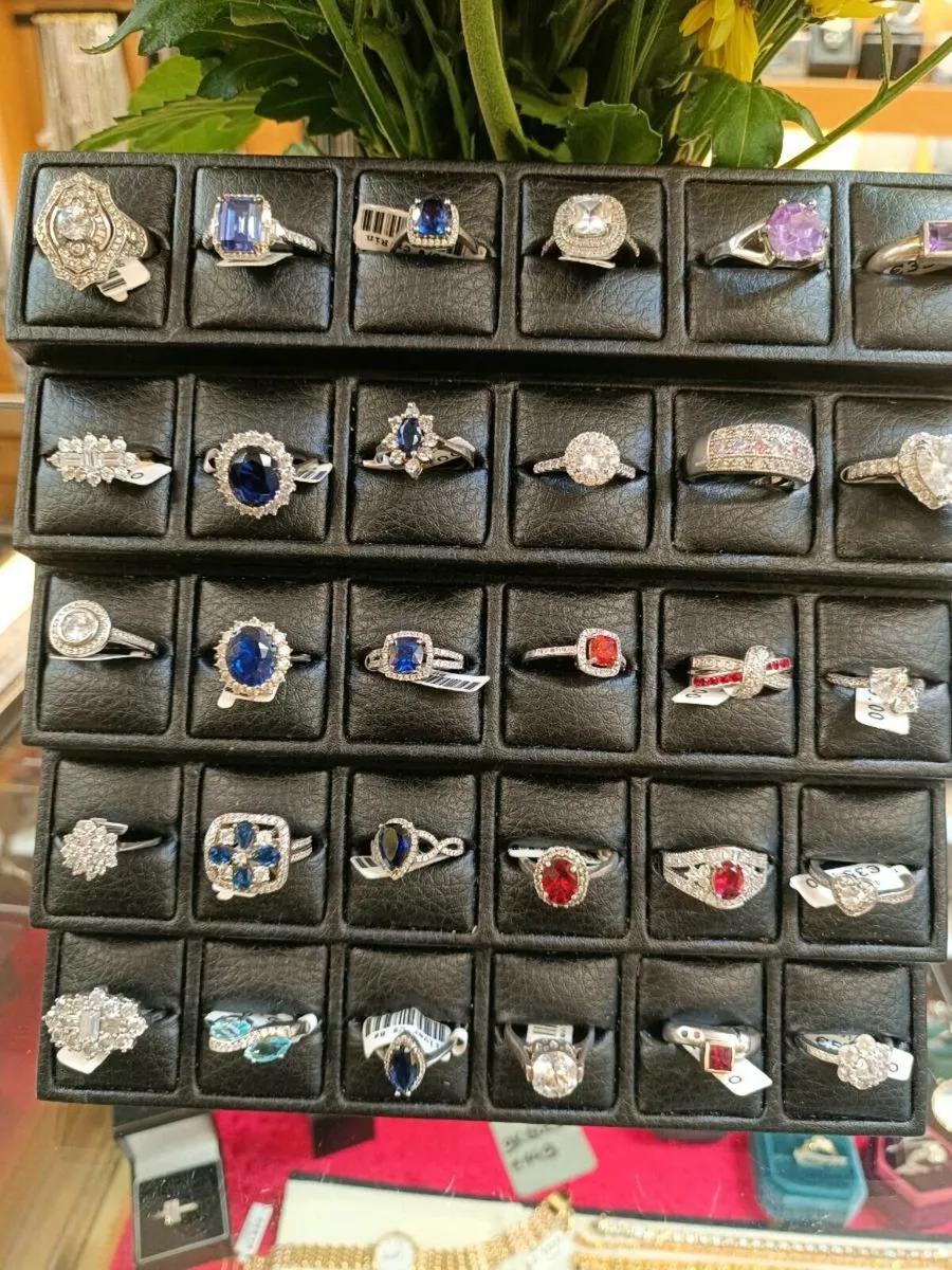 Selection of Sterling Silver Rings - Image 2