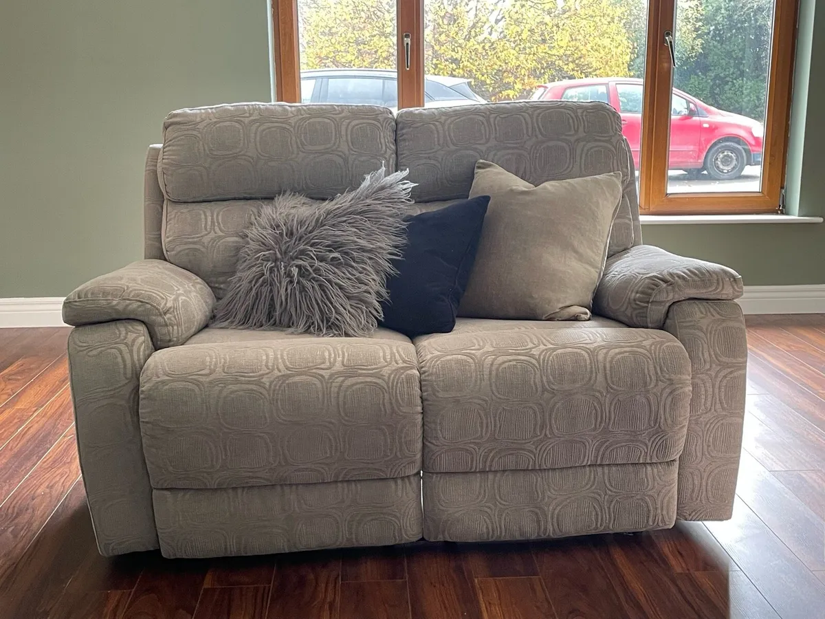 3 seater and two 2 seater recliner couches - Image 2