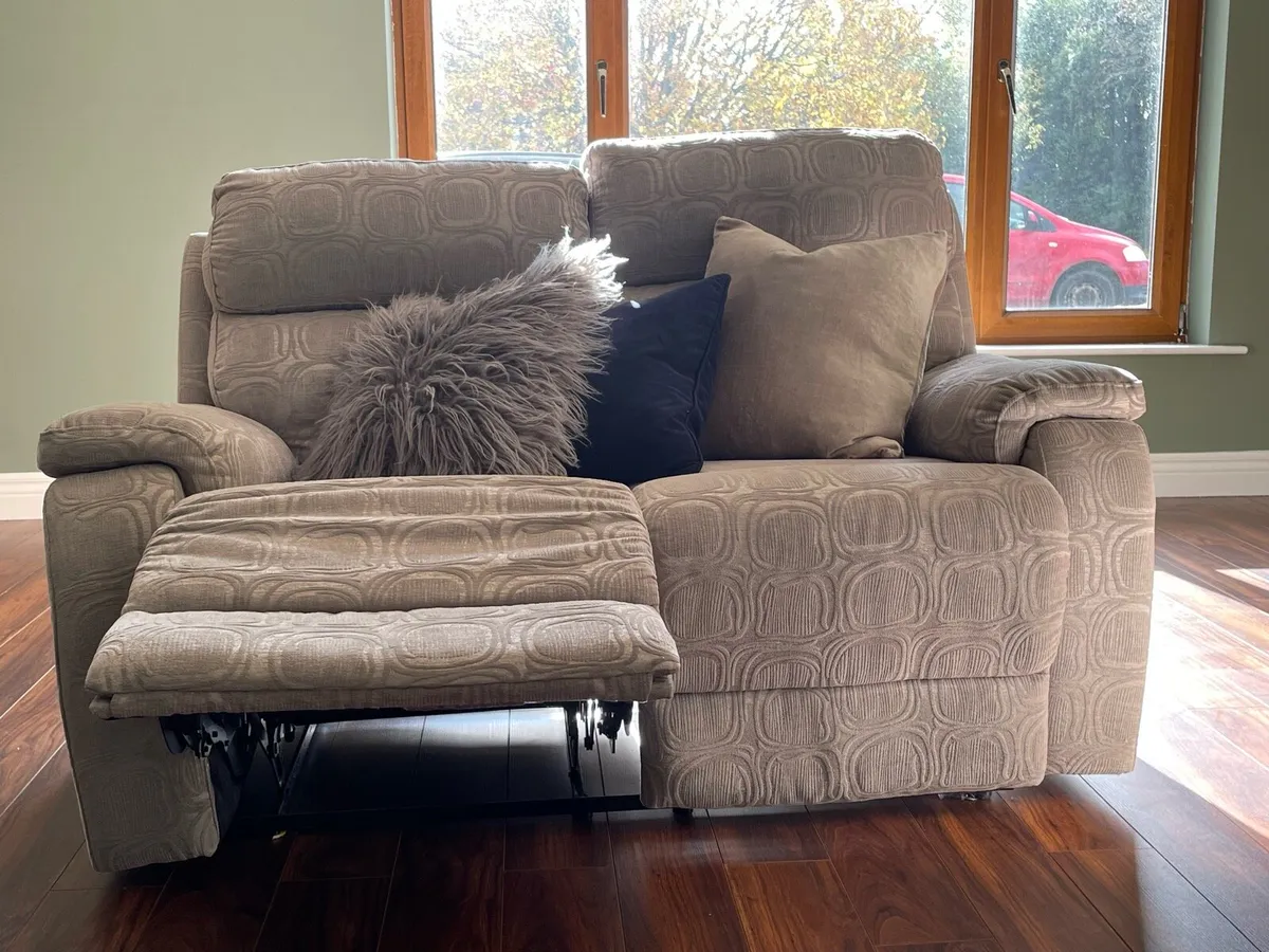 3 seater and two 2 seater recliner couches - Image 3