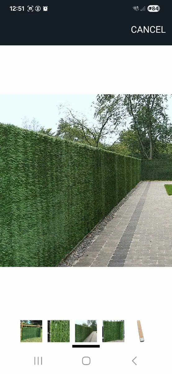 Artificial Conifer Hedge Plastic - Image 3