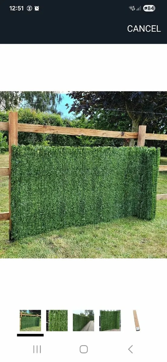 Artificial Conifer Hedge Plastic - Image 4