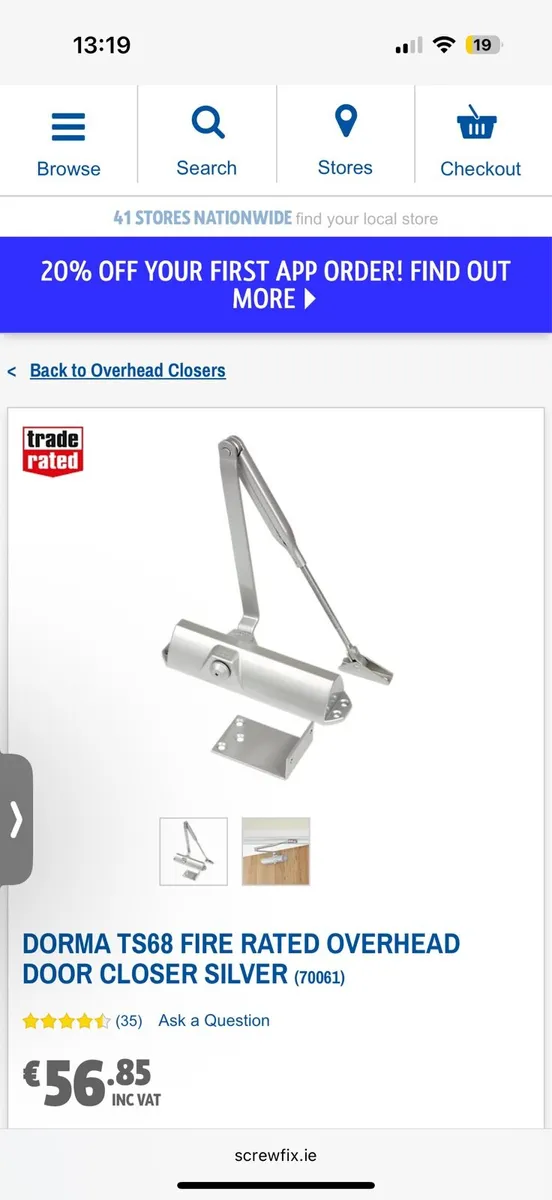 Dorma TS68 Over Head Door Closer - Image 2