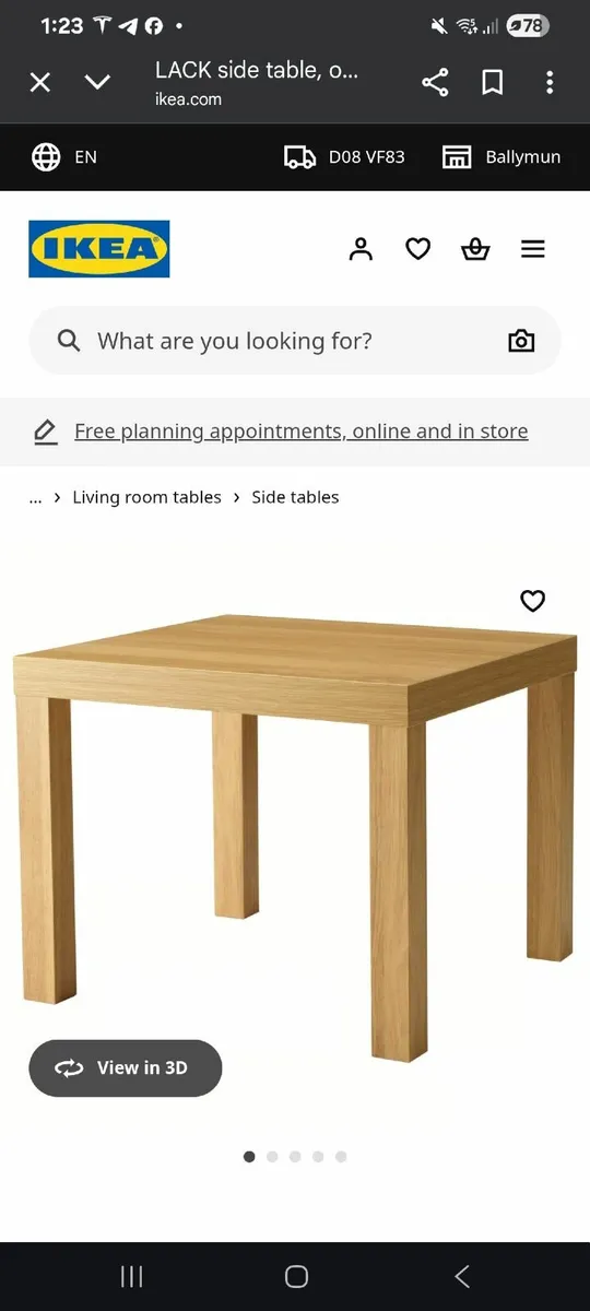 Ikea lack table